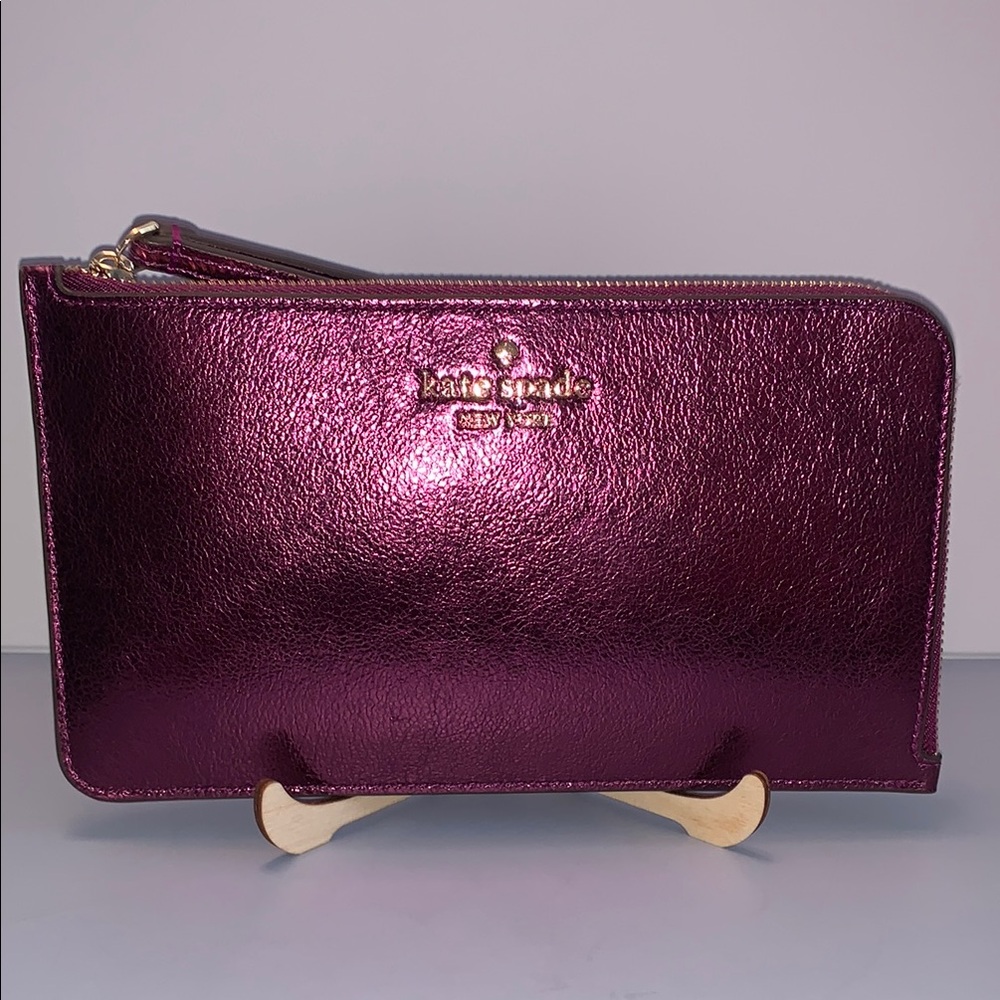 Kate Spade Purple Wristlet - Picture 3 of 10